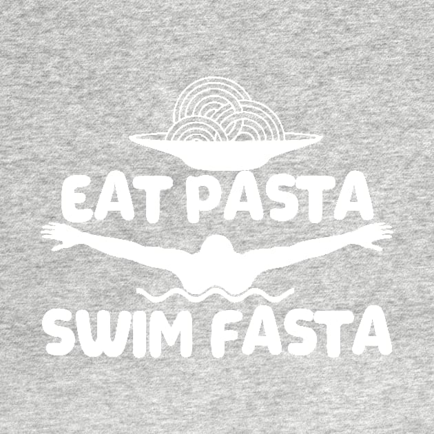 Eat Pasta Swim Fasta Swimmer Swimming Sport by Mesyo